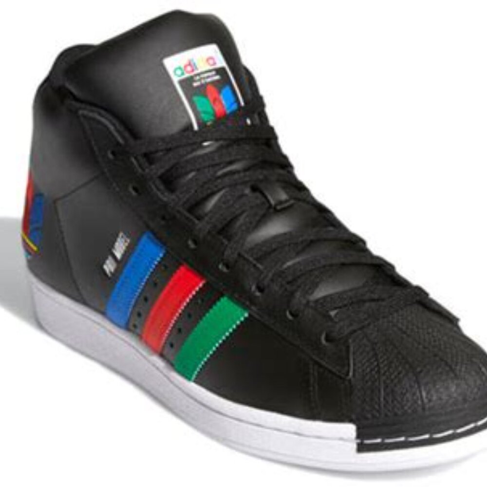 adidas Pro Model Shoes 'Core Black Red Blue Green' - Picture 2 of 8